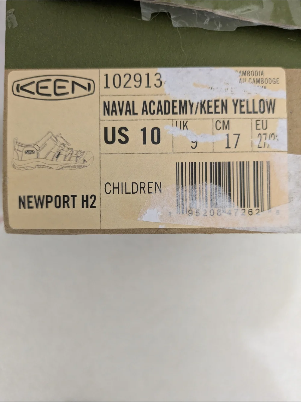 KEEN Kids' Navy & Yellow Sport Sandals
